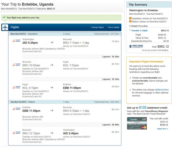 Airfare Deal – Brussels Airlines: Washington D.C. – Entebbe, Uganda ...