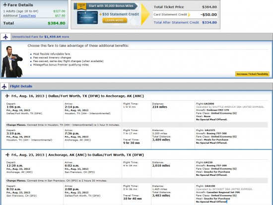 Airfare Deal – United: Dallas – Anchorage, Alaska. $385. Roundtrip ...