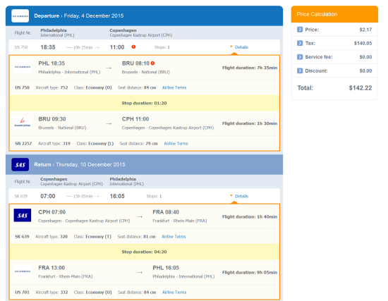 [FARE GONE] US Airways – $142: Philadelphia – Copenhagen, Denmark ...