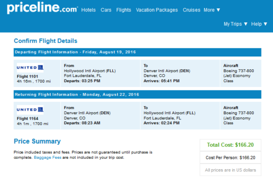 United – $166: Fort Lauderdale – Denver (and vice versa). Roundtrip ...