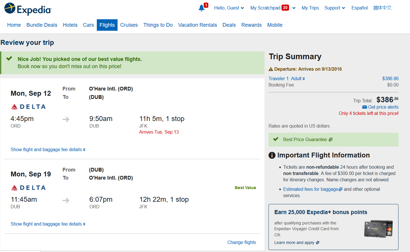 [FARE GONE] Delta – $385: Chicago – Dublin, Ireland. Roundtrip ...