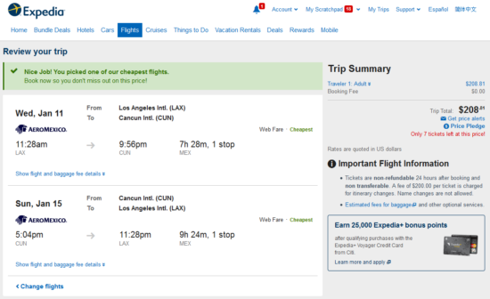 Aeromexico – $209: Los Angeles – Cancun, Mexico. Roundtrip, including ...