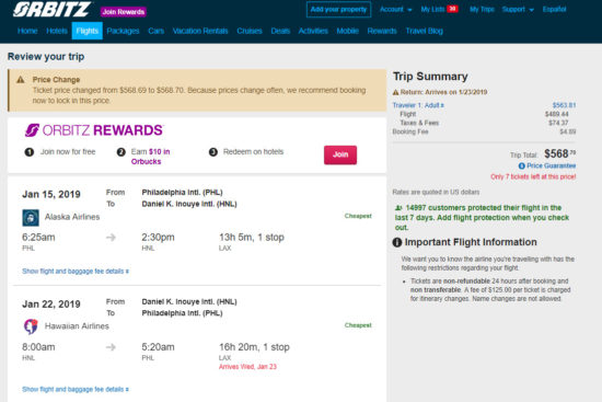 Alaska Air / Hawaiian- $569: Philadelphia – Honolulu, Hawaii (and vice ...