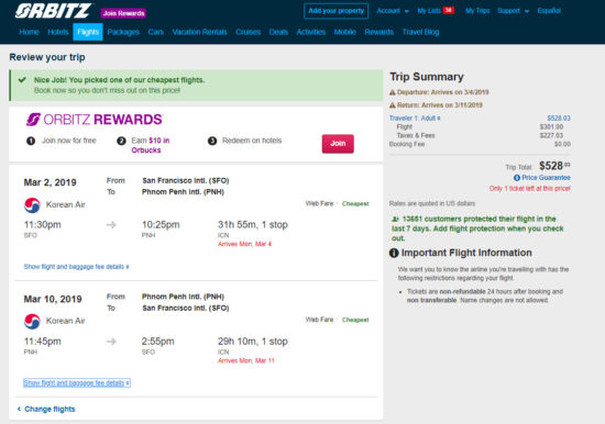 Korean Air – $528: San Francisco – Phnom Penh, Cambodia. Roundtrip ...