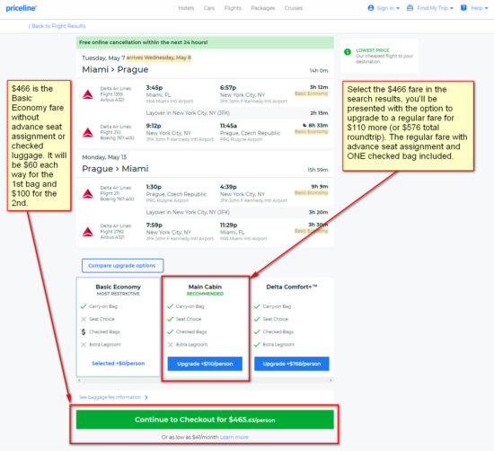 Delta – $576 (Regular Economy) / $466 (Basic Economy): Miami – Prague ...