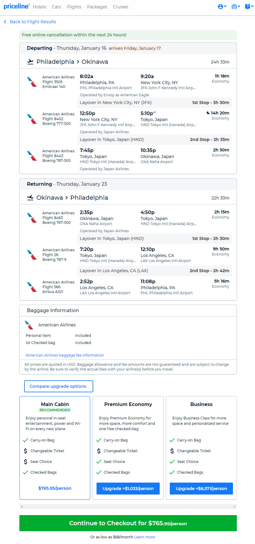 American / Japan Airlines – $766: Philadelphia – Okinawa, Japan ...