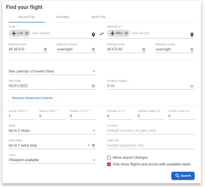 Air France: Los Angeles – Mauritius. $898. Roundtrip, including all ...