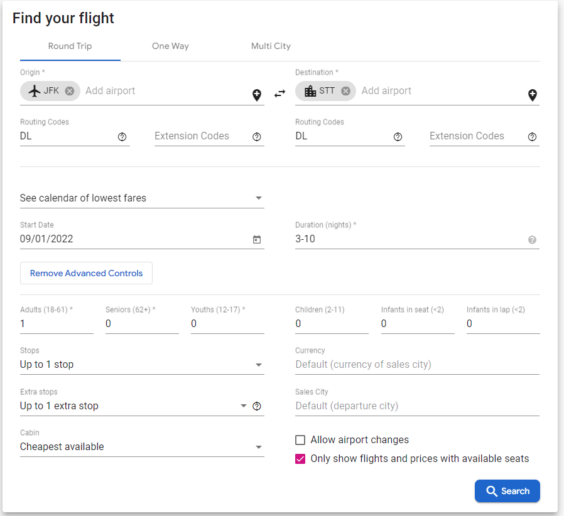 Delta: New York – St. Thomas, US Virgin Islands. $224 (Basic Economy) / $294 (Regular Economy). Roundtrip, including all Taxes