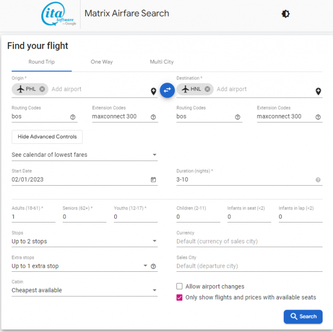 Hawaiian Air: Philadelphia – Honolulu, Hawaii (and vice versa). $406 ...