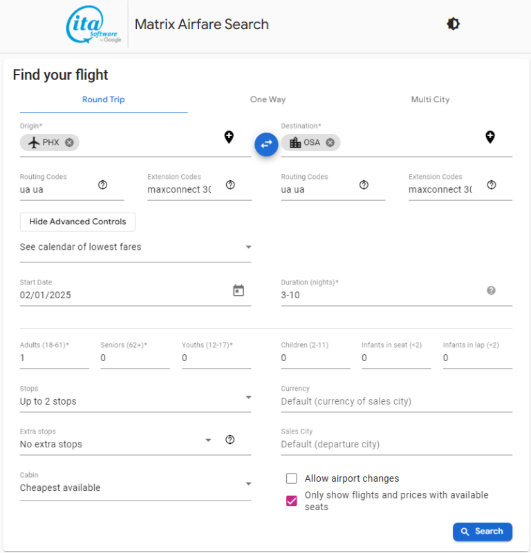 United: Phoenix – Osaka, Japan. $735 (basic Economy)   $895 (regular 