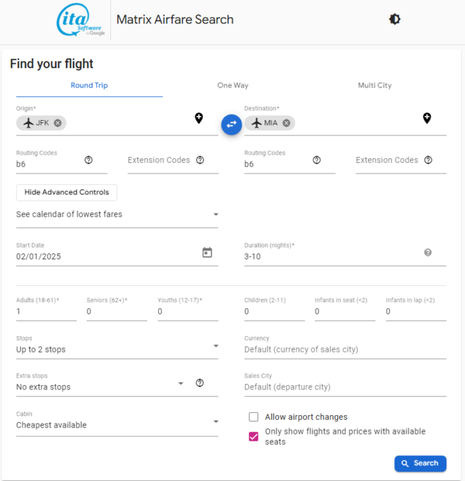 Jetblue: New York – Miami (and Vice Versa). $127 (basic Economy)   $197 